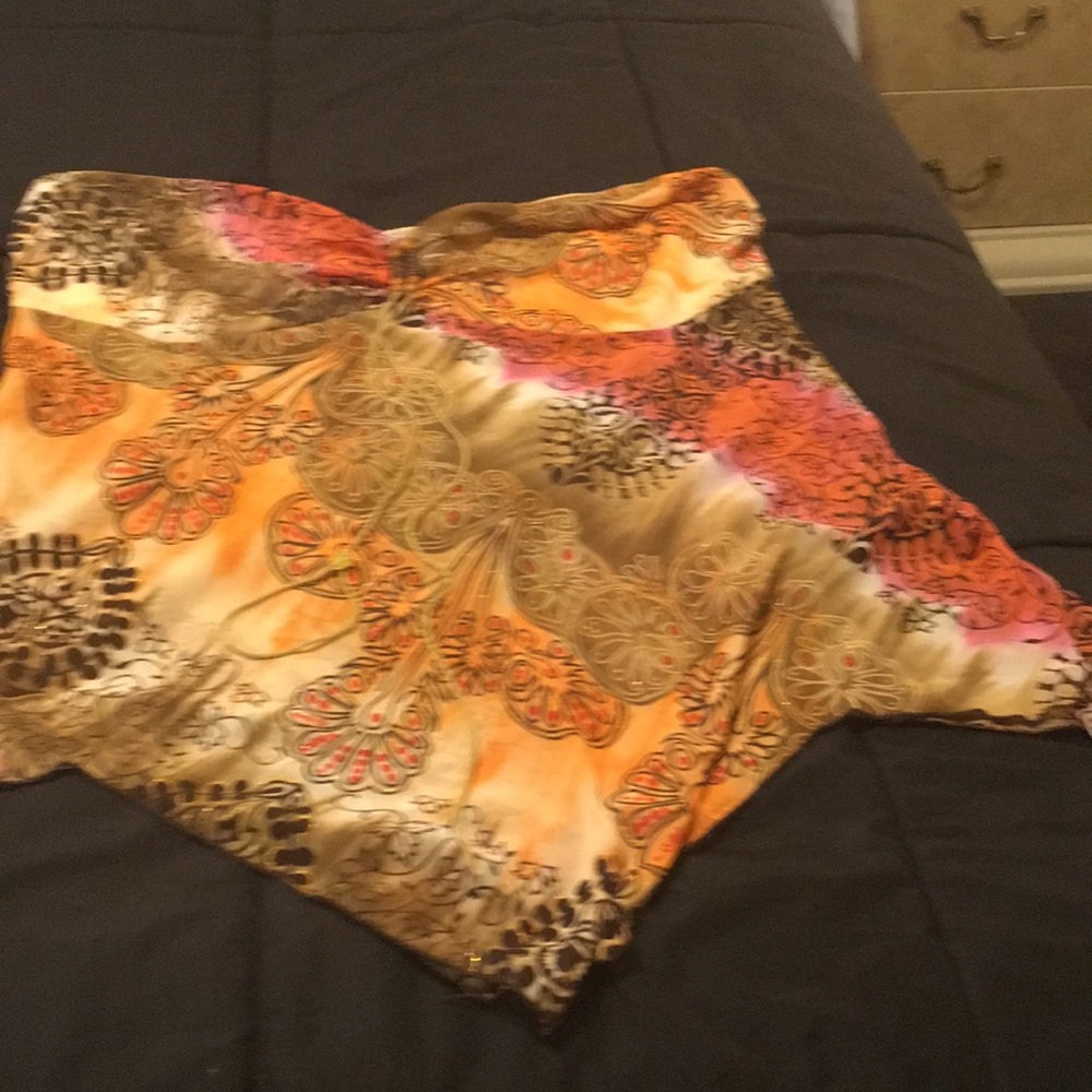 Blouse 3x orange print